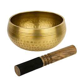 Поющая чаша Тибетська Kailash 157х157х84 мм Бронзова (26945)