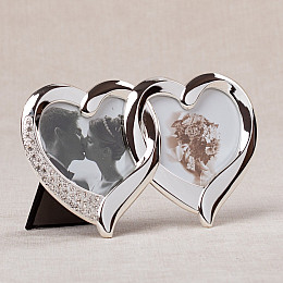 Мини фоторамка настольная Сердца любви Lefard Серебристый AL230039