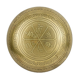 Поющая чаша Kailash Авалокитешвара Мантры Мани Мандала Мани 167х167х71 мм Бронзовый (27726)