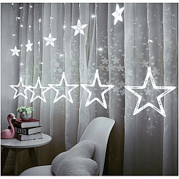 Гирлянда штора Звезды ZABI-7 120 L 3х1 м USB/батарейка