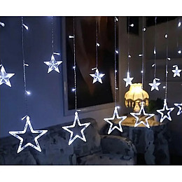 Гирлянда штора Звезды ZABI-7 120 L 3х1 м USB/батарейка