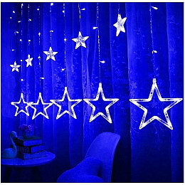 Гирлянда штора Bambi Звезды ZABI-8 USB 120 L 3х1 м з USB/батарейка