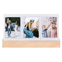 Настільна фоторамка Fujifilm на 3 фото з підсвіткою для Instax Mini (2310334993)