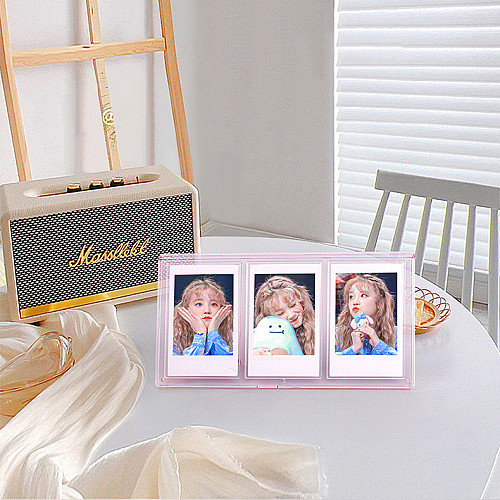 Фоторамка на 3 фото Fujifilm для Instax Mini Рожевий (2310363449)