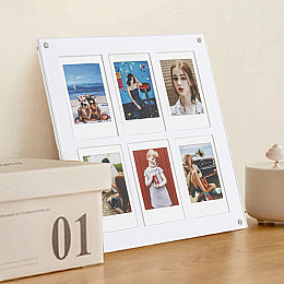 Фоторамка Fujifilm на 6 фото акриловая для Instax Mini Белый (2310363452)