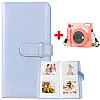 Фотоальбом голубой для Instax Square 80 фото и Чехол для Fujifilm Instax Square SQ1 Прозрачный (2331237488)