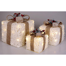 Декоративна композиція з LED-підсвіткою Різнокольоровий BonaDi 3 шт DP69608