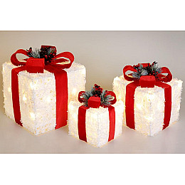 Набір декоративних подарунків 3 шт з підсвіткою Різнокольоровий BonaDi DP99088