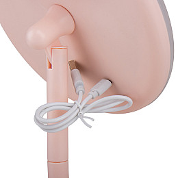 Косметичне дзеркало настільне 30х18х16 см з підсвіткою Sabefet Бежевий AL230248