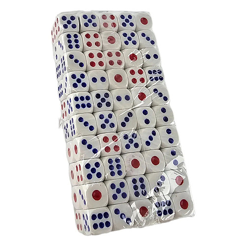 Кості ігрові DUKE 100 шт 13х13х13 мм (DN35244)