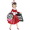 Елочная игрушка BonaDi Christmas shopping 9х6х15 см Разноцветный DP232144
