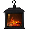 Светодиодный камин BonaDi Black&Fire 24х12х33 см Черно-красный DP232153