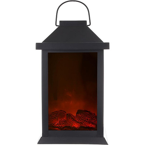 Светодиодный камин BonaDi Black&Fire 14х15х31 см Черно-красный DP232154