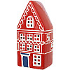 Светодиодный домик BonaDi Town 9х7.3х20 см Красно-белый DP232158