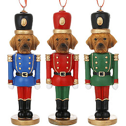 Набір ялинкових іграшок BonaDi Guardian dog 4х4.5х15 см Різнокольоровий 6 шт DP232163