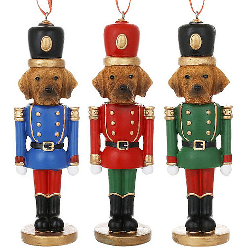 Набір ялинкових іграшок BonaDi Guardian dog 4х4.5х15 см Різнокольоровий 6 шт DP232163