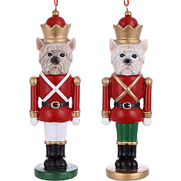 Набір ялинкових іграшок BonaDi Guardian dog 4х4.5х15 см Різнокольоровий 6 шт DP232165