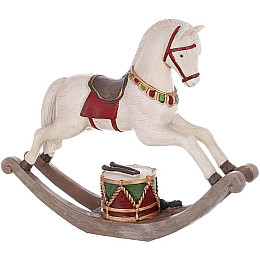 Настільна фігурка Rocking horse 24х6 см Ретро стиль BonaDi Різнокольоровий DP232173