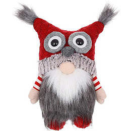 Декоративна іграшка Gnome з совою на капелюсі 47 см Різнокольоровий BonaDi DP232204