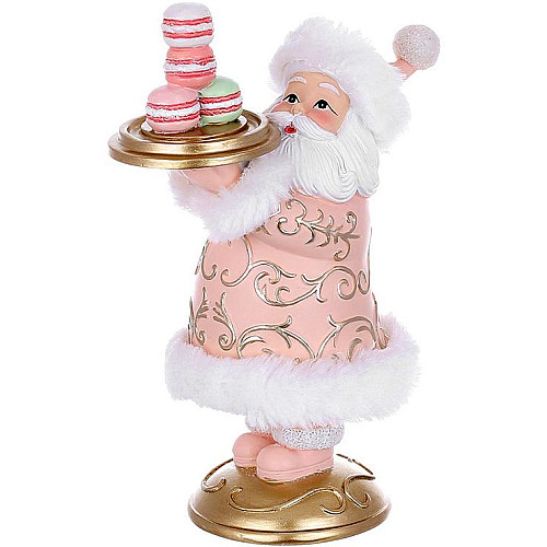 Новогодня фігурка Santa з макаронами 11х16 см Різнокольоровий BonaDi DP232256