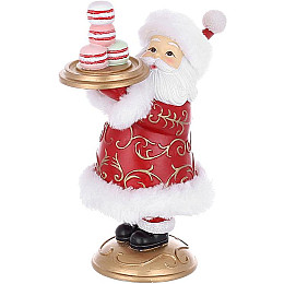 Новогодня фігурка Santa з макаронами 11х16 см Різнокольоровий BonaDi DP232257