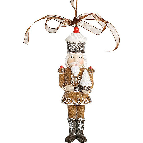 Елкові іграшки набір BonaDi Gingerbread Nutcracker 4х2.2х12 см Різнокольоровий 12 шт DP232304