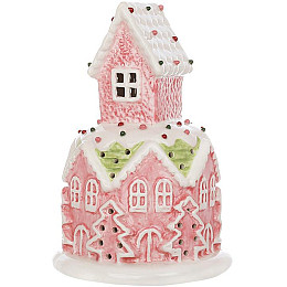 Светлодіодна ялинкова іграшка BonaDi Marshmallow House 11.5х17 см Різнокольоровий DP232307