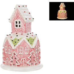 Светлодіодна ялинкова іграшка BonaDi Marshmallow House 11.5х17 см Різнокольоровий DP232307