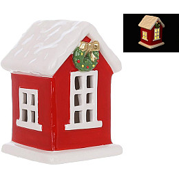 Светодіодна ялинкова іграшка BonaDi Red House 7х11 см Різнокольоровий DP232308