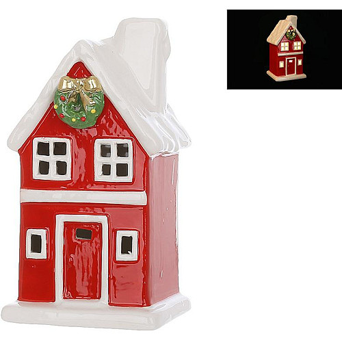 Світлодіодна ялинкова іграшка BonaDi Red House 7.5х14 см Різнокольоровий DP232309