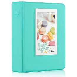 Фотоальбом для Fujifilm Instax Mini 12/11/40/70/90/99/EVO/Link/Liplay Polaroid 300/Z2300 бирюзовый