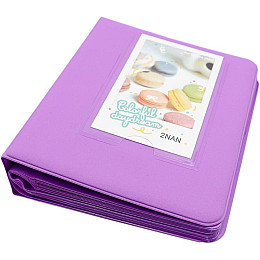 Фотоальбом для Fujifilm Instax Mini 12/11/40/70/90/99/EVO/Link/Liplay Polaroid 300/Z2300 фиолетовый
