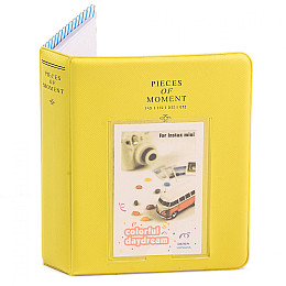 Фотоальбом для Fujifilm Instax Mini 12/11/40/70/90/99/EVO/Link/Liplay Polaroid 300/Z2300 желтый
