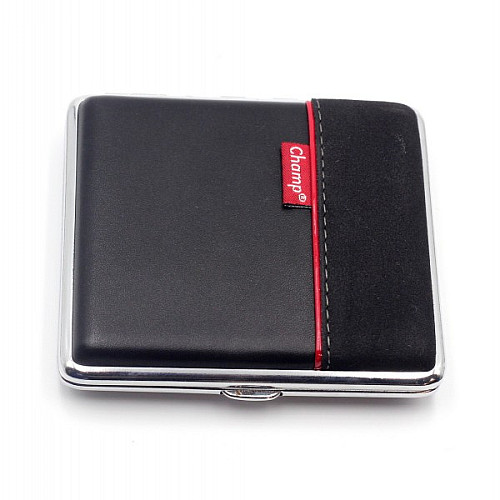 Портсигар на 20 сигарет Champ Cigarette Case Чорний (40590130ST)