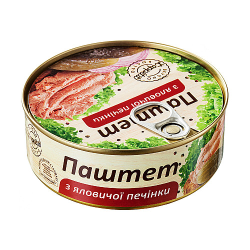 Паштет L'appetit из говяжьей печени 240 г (4820177070042)