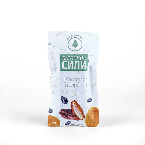 Батончик Сили Ineo products Конопля та фрукти 40г