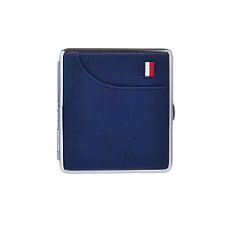 Портсигар на 20 сигарет Champ Fashion Flag Синій (40590555BLU)