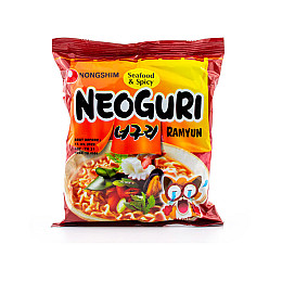 Лапша NONGSHIM Острая з Морепродуктами Spicy Neoguri Ramyun 120 (15822)