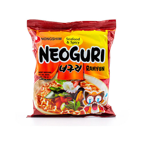 Лапша NONGSHIM Острая з Морепродуктами Spicy Neoguri Ramyun 120 (15822)
