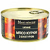 М'ясо курки Zdorovo Meat selected з булгуром ж/б 325г (POB-KYRBYL325)