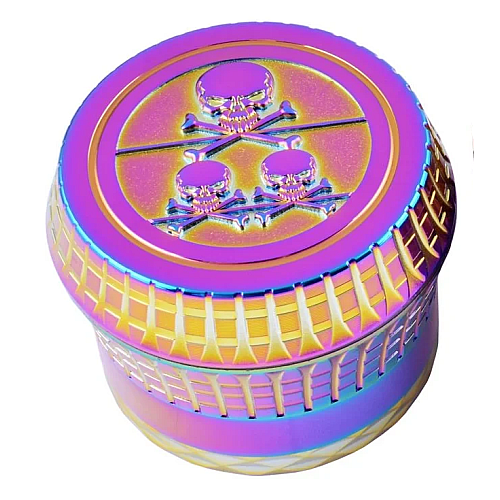 Гриндер для измельчения табака Хамеллион ASHTRAY HL-204 Черепа Rainbow (do342-hbr)