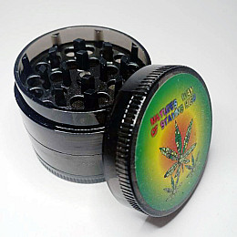 Гриндер для подрібнення тютюну ASHTRAY HL-176 Конопля Black (10853-hbr)