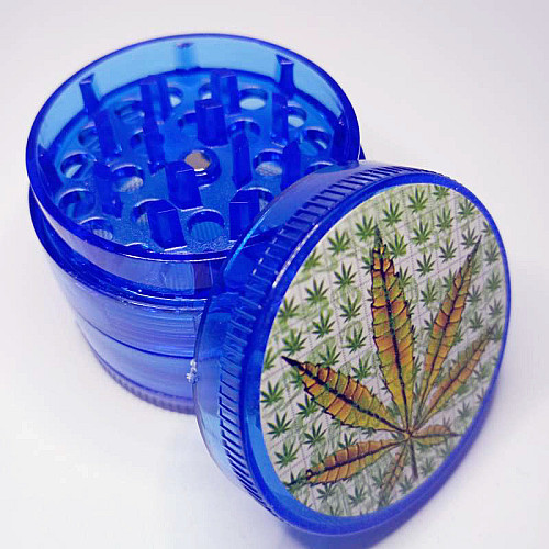 Гріндер для подрібнення тютюну ASHTRAY HL-176 Конопля Blue (10854-hbr)