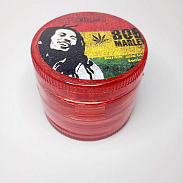 Гриндер для измельчения табака HL-176 Bob Marley Red (10850-hbr)