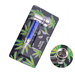 Трубка курительная металлическая Changfeng №HL-YD-007 Blue Конопля (10909-hbr)