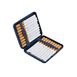 Портсигар Champ Sandy на 18 стандартных сигарет порошковое напыление Синий (40519030BLU)