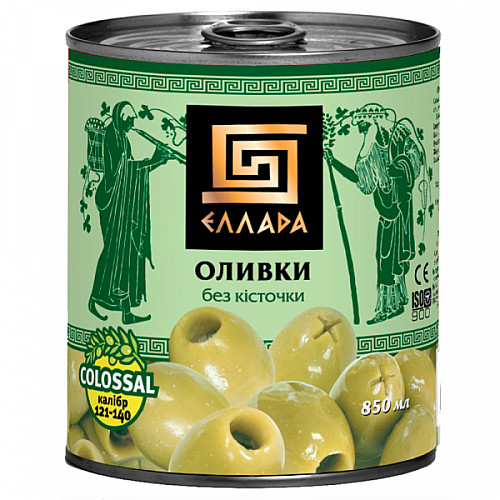 Оливки без кісточки Ellada Colossal 850 мл