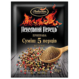 Смесь "5 перцев" молотая "Адский перец" Любисток 30 г