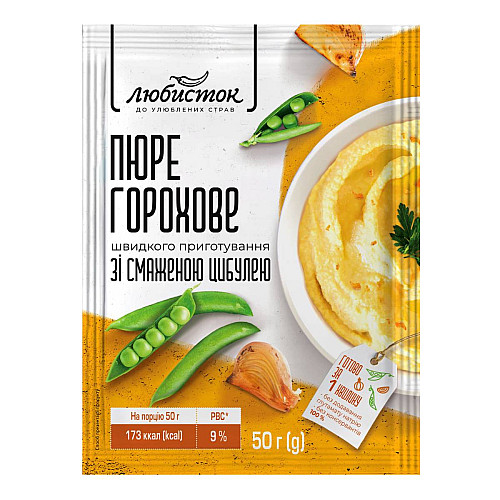 Гороховое пюре быстрого приготовления Любисток 50 г
