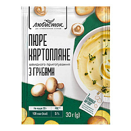 Пюре картофельное быстрого приготовления с грибами Любисток 30 г